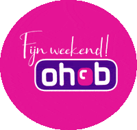 Fijn Weekend Sticker by OHCB Schoonmaakdiensten