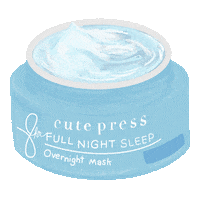 cutepress skincare mask skincare routine sleeping mask Sticker