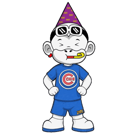 Relaxed Chicago Cubs Sticker by Zhot