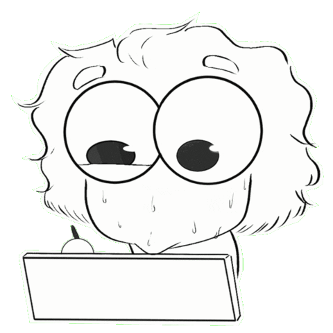 andrea_creates_ giphyupload artist doodle stressed Sticker
