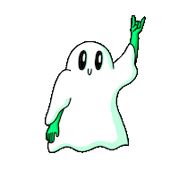 Halloween Rock Sticker by Shenja