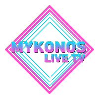 mykonoslivetv greece mykonos mikonos greekislands Sticker