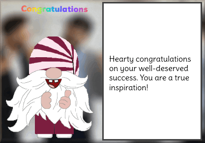 Congratulations Gnome GIF