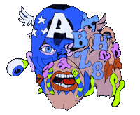 pop art animation STICKER by Dax Norman