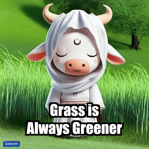Grass Is Always Greener Environment GIF by Sagemoohammad