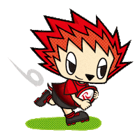 RedHurricanes_official run rugby ラグビー レッドハリケーンズ Sticker