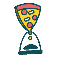 pizzaintime food wow cool pizza Sticker