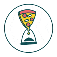 pizzaintime food wow cool pizza Sticker