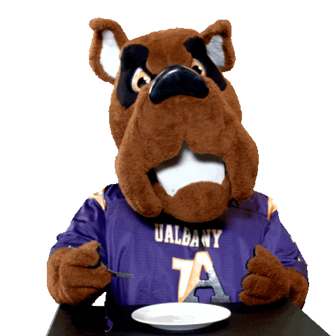 Hungry Great Dane Sticker by UAlbany
