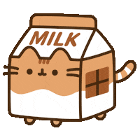 Refreshing Chocolate Milk Sticker by Pusheen