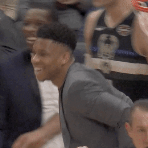 Happy Giannis Antetokounmpo GIF by Milwaukee Bucks