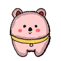 Dog Bear Sticker by Florens Debora