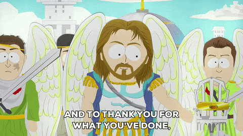 jesus heaven GIF by South Park 