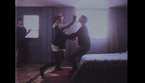 you and i fighting GIF by Colony House - Band