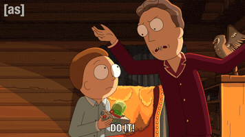 Rick And Morty Pointing GIF by Adult Swim
