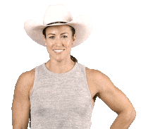 Cowgirl Hat Tip Sticker by Rogue Fitness