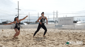 College Sports Sport GIF by GreenWave