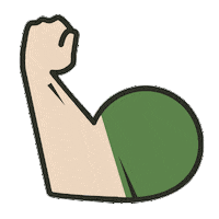 Man Flexing Sticker by College Hunks Hauling Junk and Moving