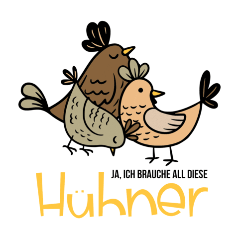 Chicken Hahn Sticker by omamashop