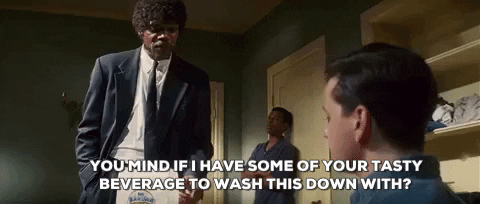 thirsty pulp fiction GIF