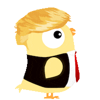 Trump Sticker by Kurczatko