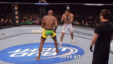 Anderson Silva Knockout GIF by DevX Art