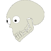 studiolawijt skull jamesensor artensor Sticker