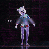 Bozoverse fashion team surprise community GIF