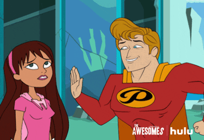 high five the awesomes GIF by HULU