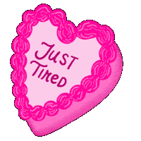 Tired Heart Sticker