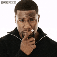 Suspicious Kevin Hart GIF