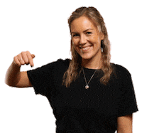 sprudlendesunn_no here link pointing down Sticker