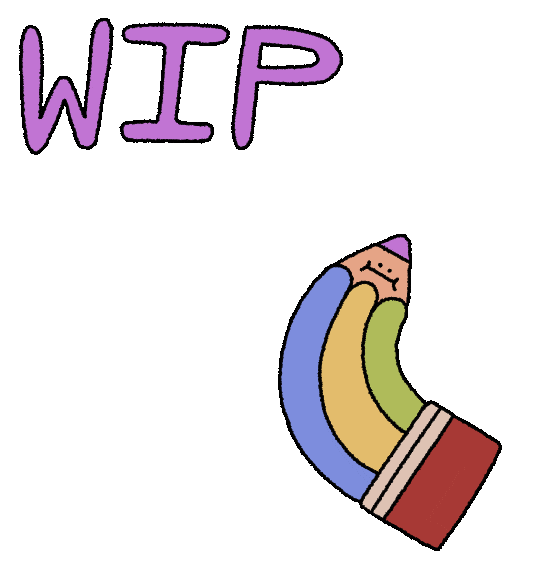 Work In Progress Sketch Sticker