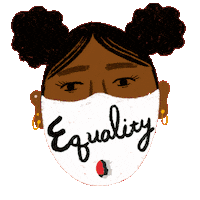 Black Lives Matter Mask Sticker by Women’s March