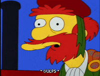 Scared Season 4 GIF by The Simpsons