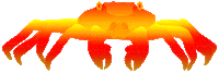 Crab Sticker by AQUAEL