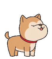 Dog Kiss Sticker by Ai and Aiko