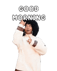 Go Good Morning Sticker by Sweenee Style
