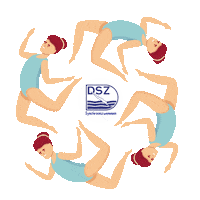 DSZsynchroonzwemmen den haag denhaag zwemmen synchronized swimming Sticker