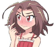 Hair Blushing Sticker by Jin