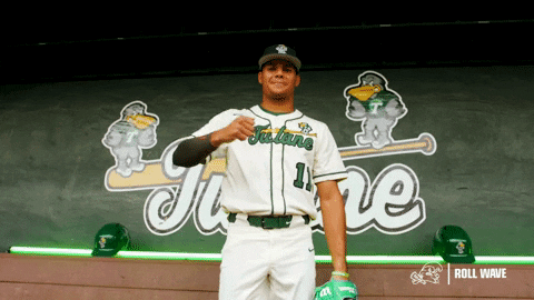 College Baseball Banks GIF by GreenWave