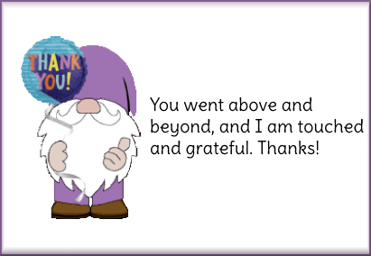 Gnome Thank You GIF