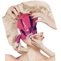 collage face parts Sticker by Luca Mainini