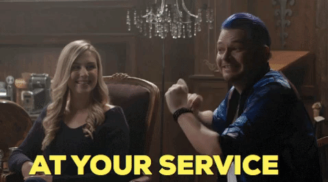 at your service GIF by Geek & Sundry