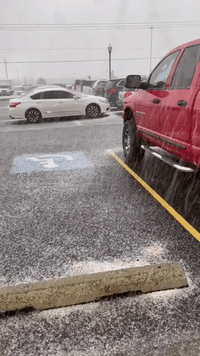 Hail Showers Down in Orem, Utah