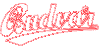Budvar_Global neon czech lager budweiser Sticker