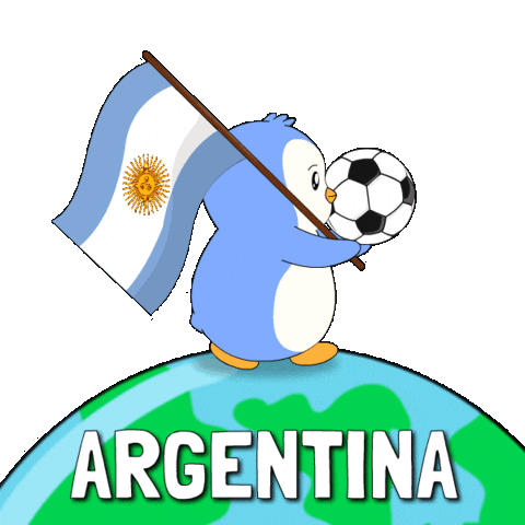 Vamos Argentina World Cup Sticker by Pudgy Penguins