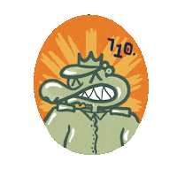 55fukkyou cartoon comic graffiti 110 Sticker