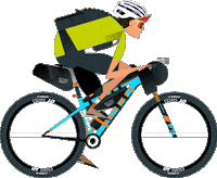 Woman Cycling Sticker by Little James