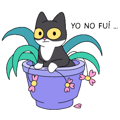 Cat Sticker by @gallegoseba